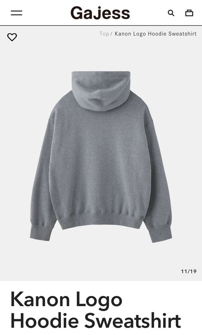 Gajess Kanon Logo Hoodie Sweatshirt パーカー
