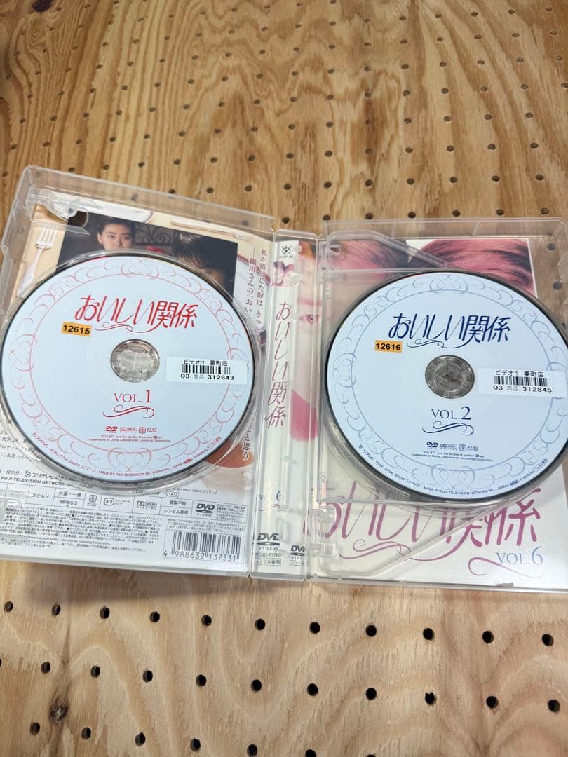 6枚セット おいしい関係 DVD レンタル落ち 中山美穂 唐沢寿明