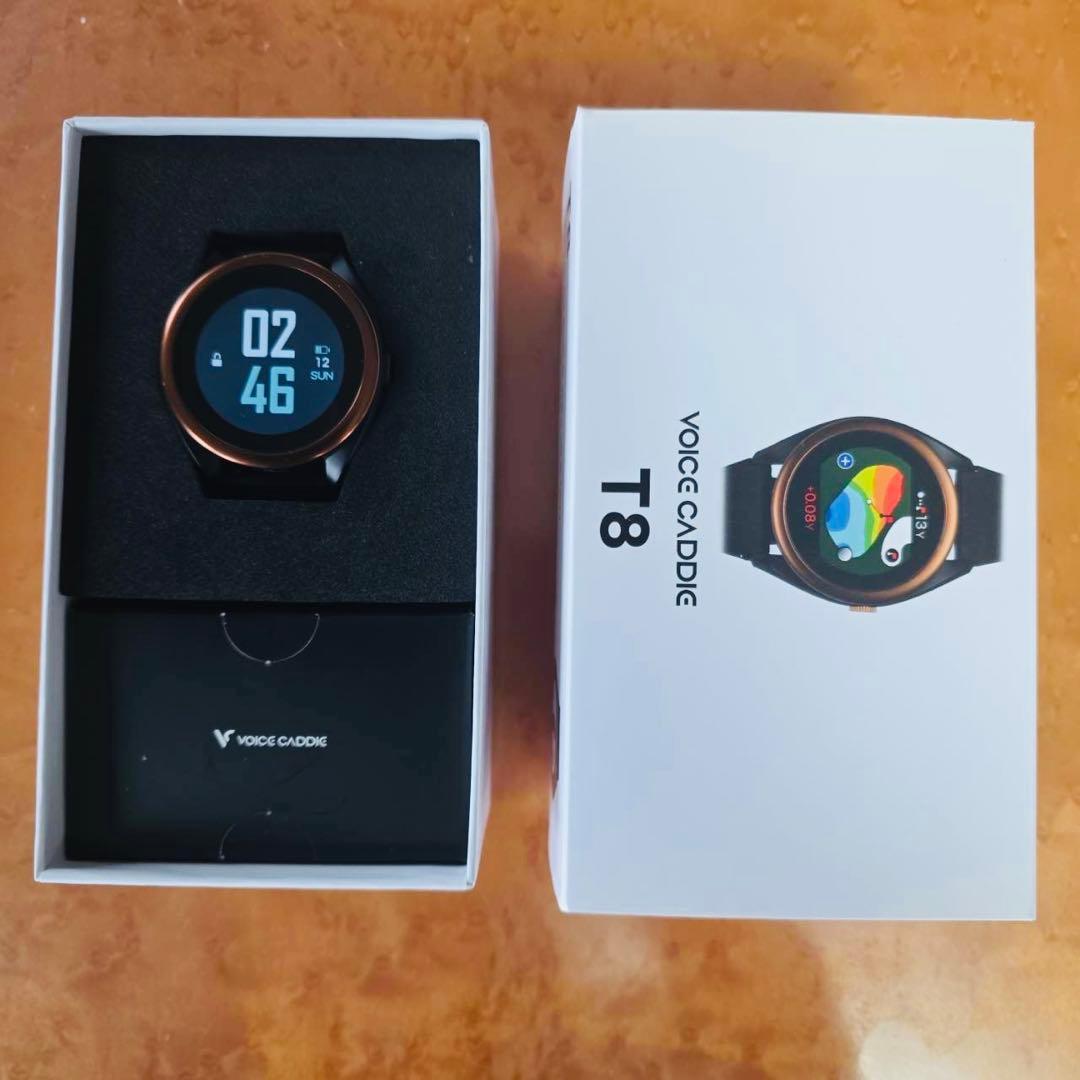 ゴルフ距離計　腕時計型　VOICE CADDIE T8 GPSナビウォッチ