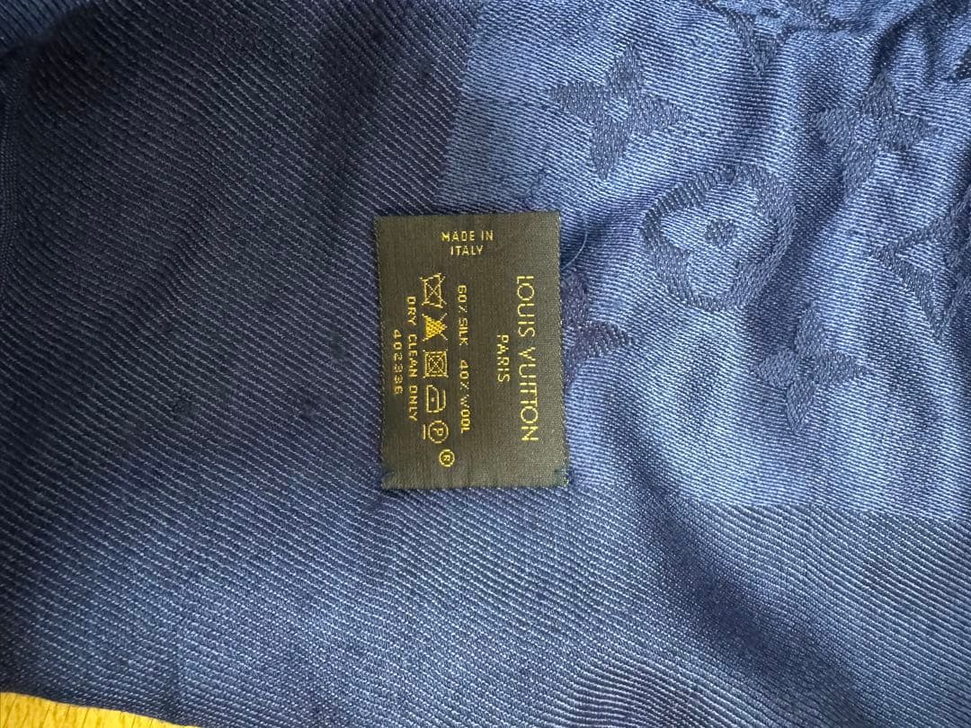 大判ショール ネイビー ルイヴィトン LOUIS VUITTON