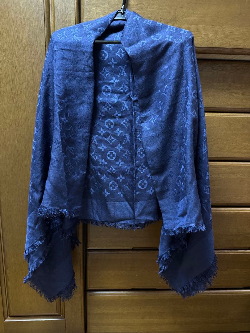 大判ショール ネイビー ルイヴィトン LOUIS VUITTON