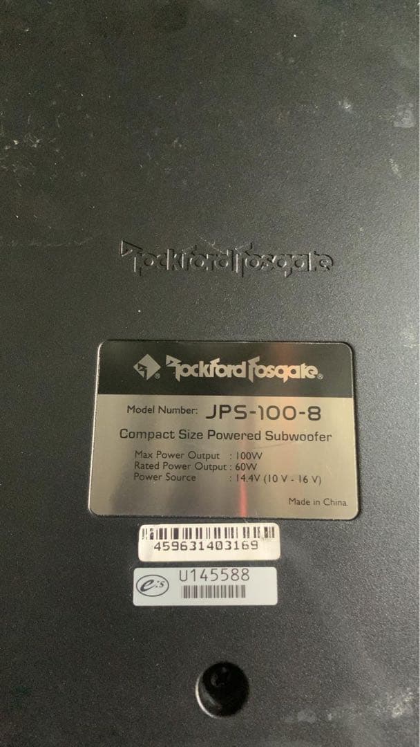 Rockford Fosgate JPS-100-8 パワードサブウーファー