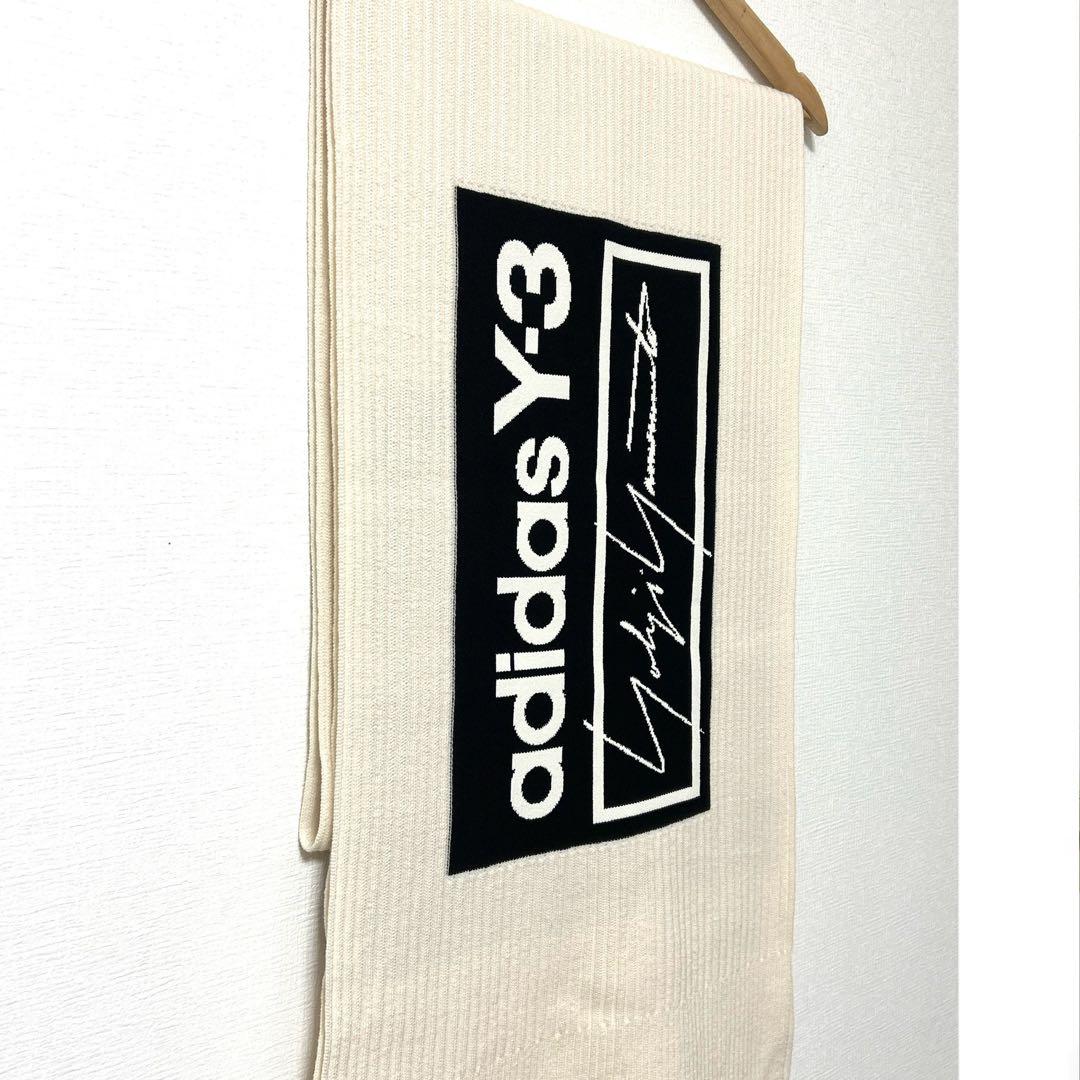 Y-3　LOGO SCARFワイスリー　ロゴスカーフ　リブニットマフラーストール