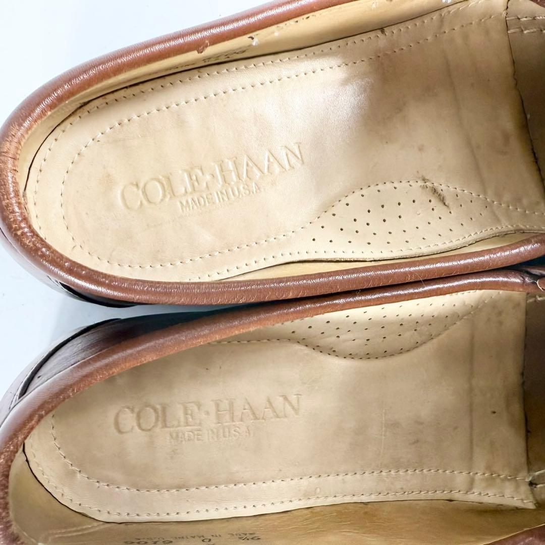 【USA製】COLE HAAN コールハーン　タッセルローファー　革靴　茶 良品