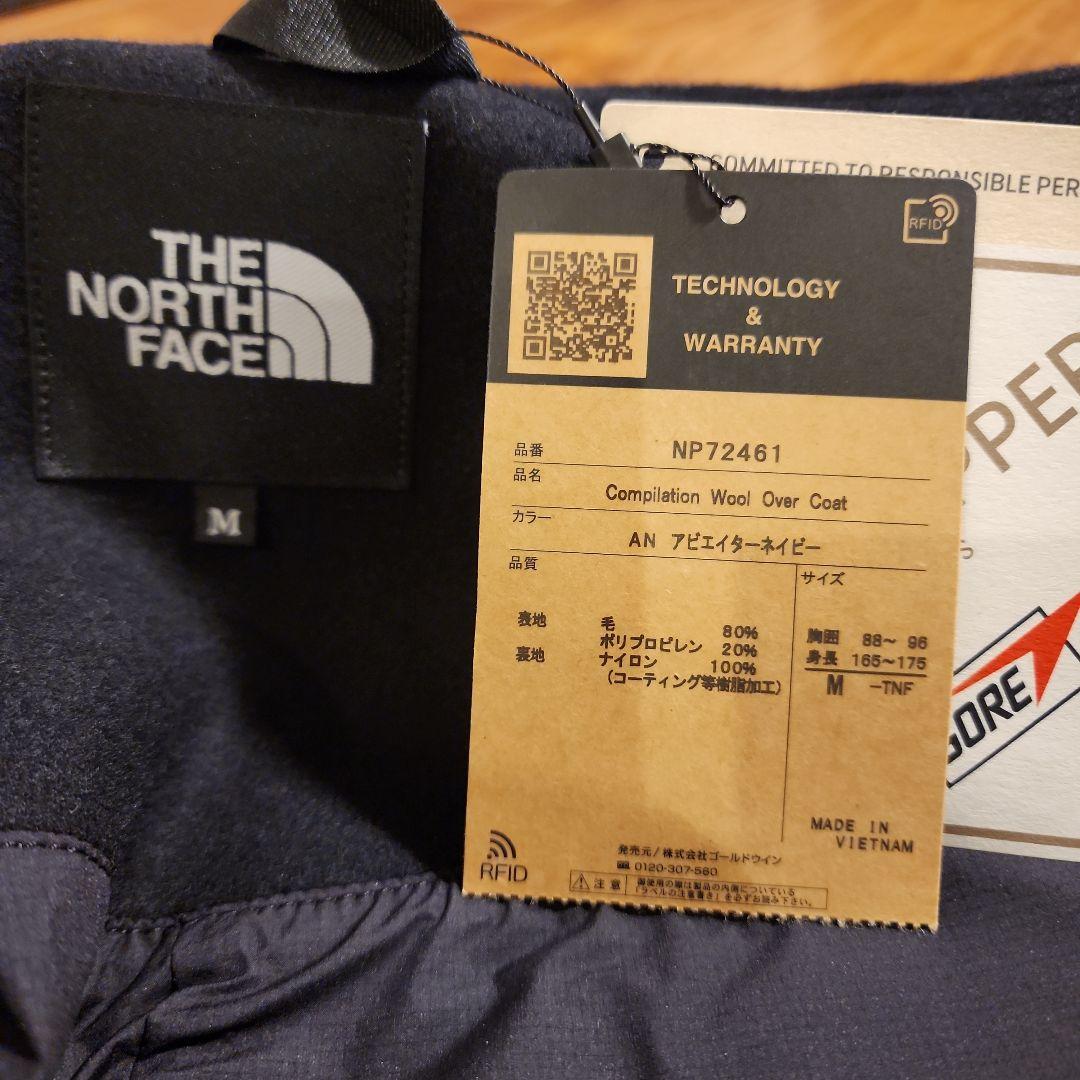 新品M ノースフェイス コンピレーション ウール オーバーコート