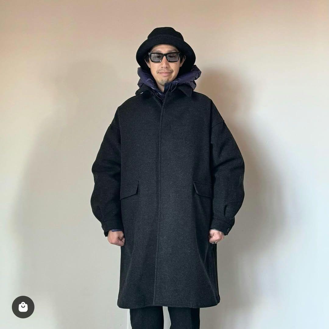 新品M ノースフェイス コンピレーション ウール オーバーコート