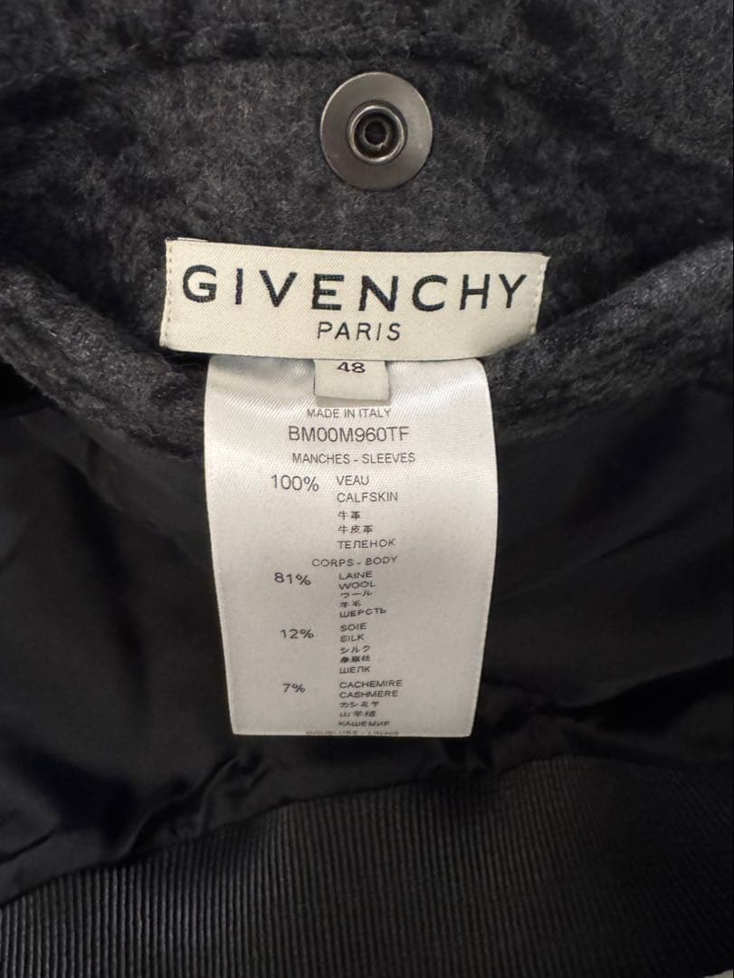 GIVENCHY Black Chain Bomber Jacket ジャケット