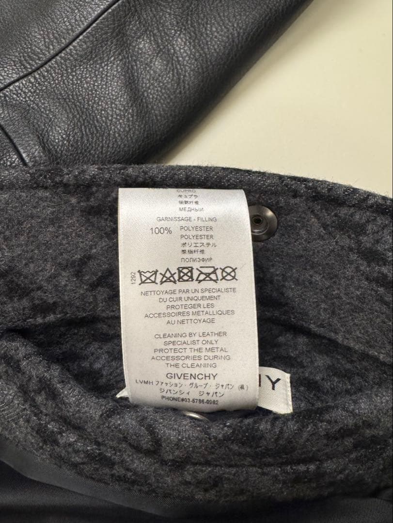 GIVENCHY Black Chain Bomber Jacket ジャケット