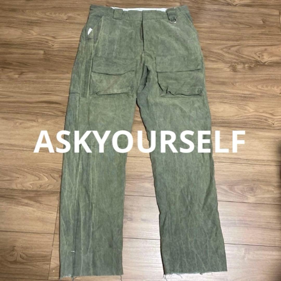 オリーブグリーン カーゴパンツ ASKAURSELF