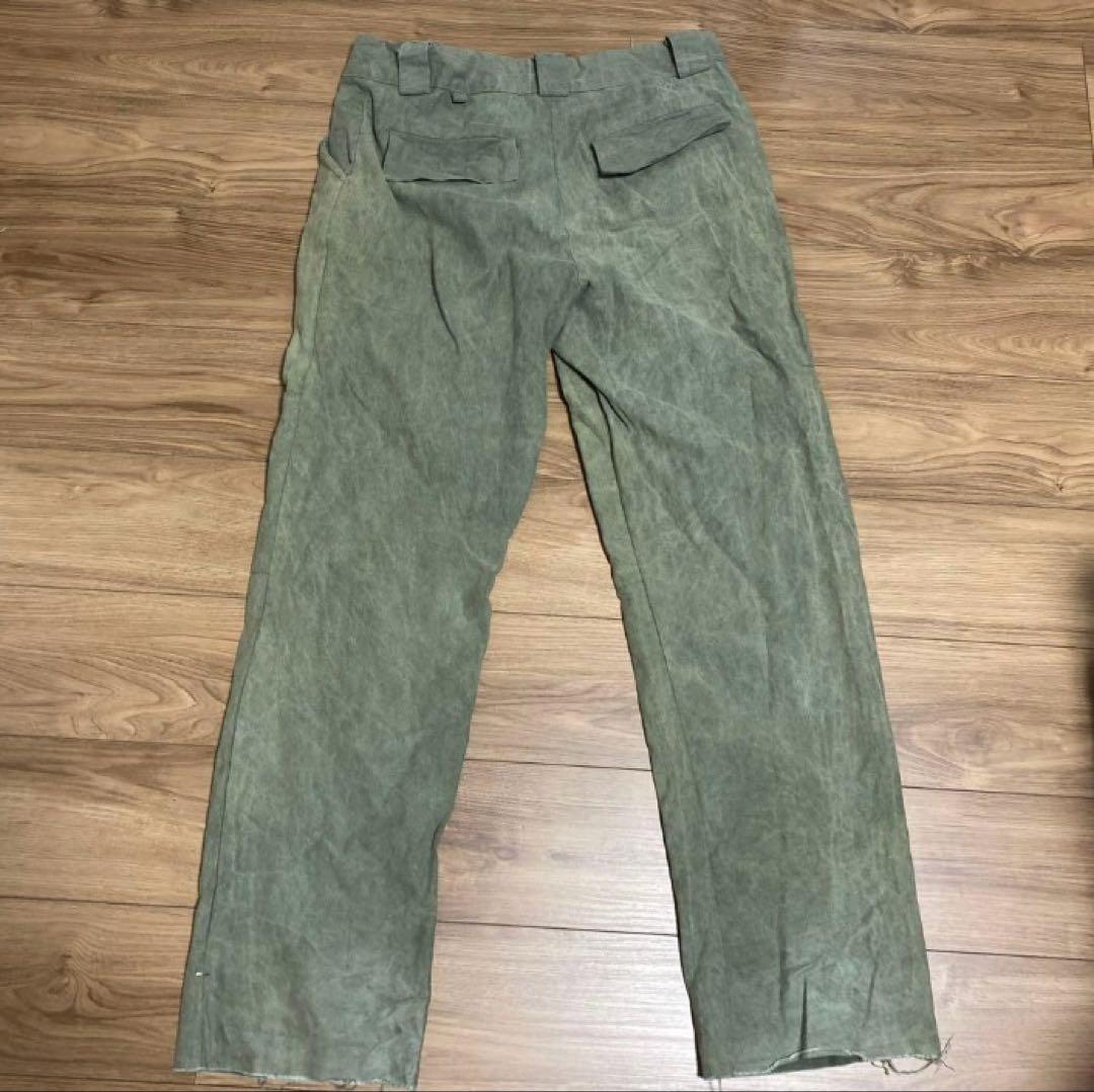 オリーブグリーン カーゴパンツ ASKAURSELF