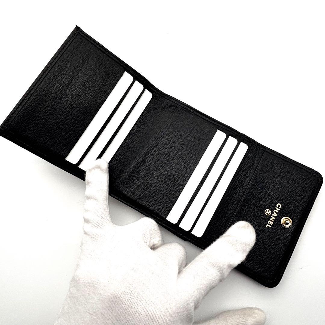 【美品✨早い者勝ち】シャネル CHANEL 財布 ココマーク Wホック 三つ折