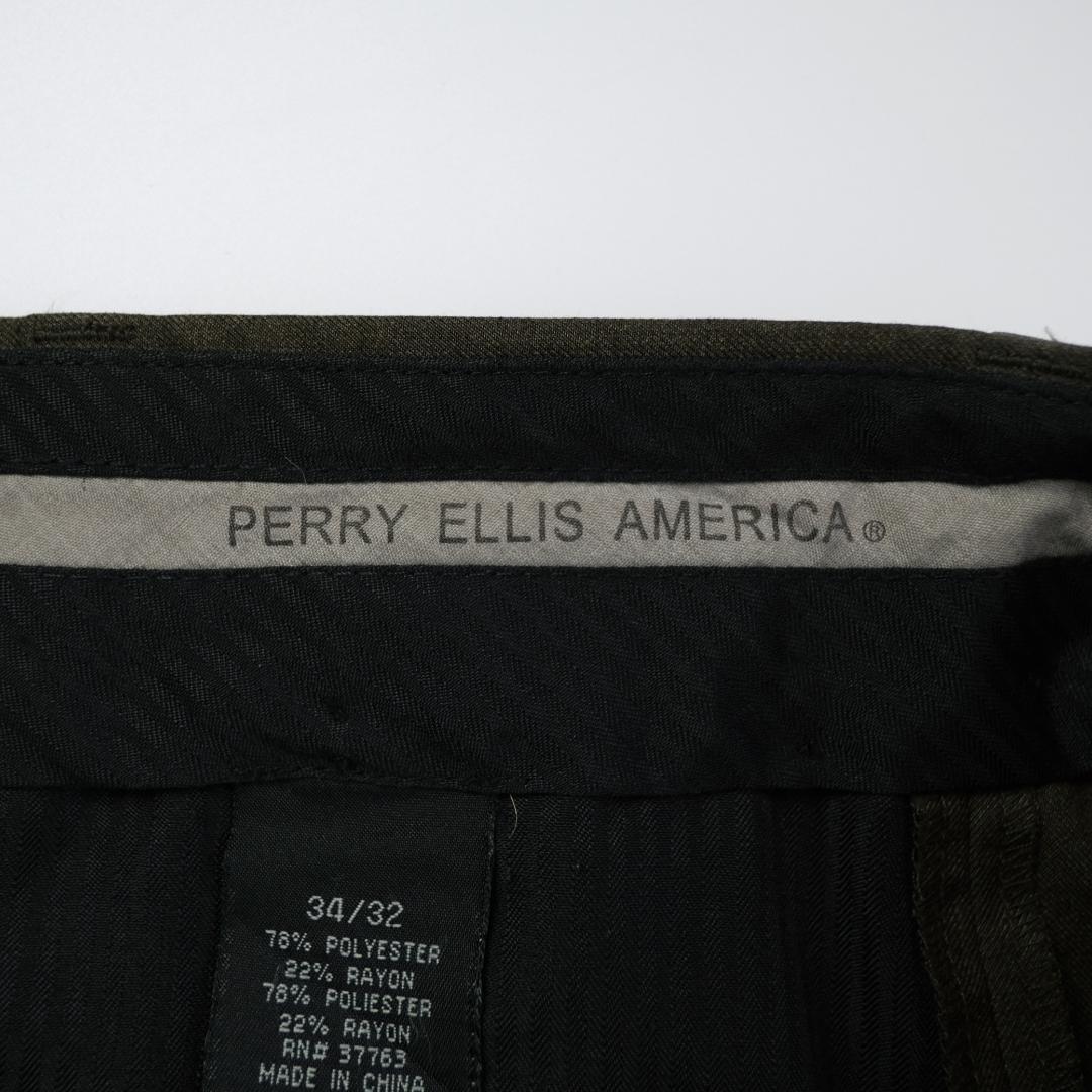 パンツ PERRY ELLIS Two tuck Wide Slacks 34/32