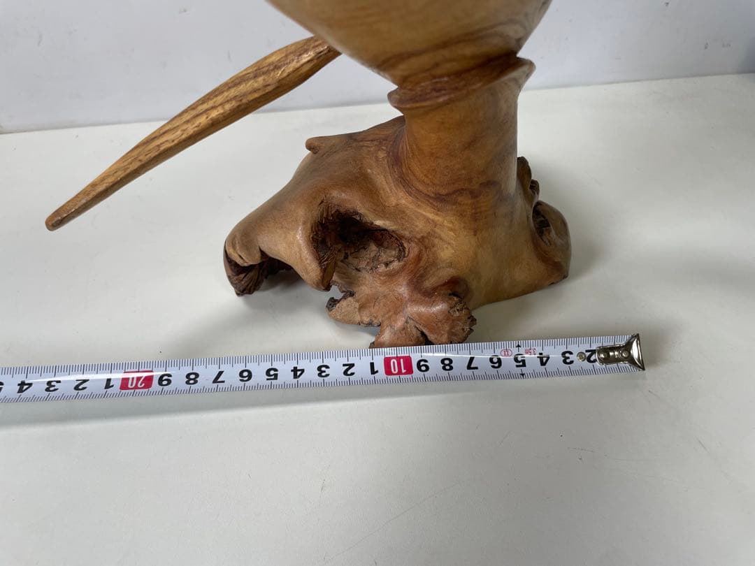 流木工芸 木彫クジラ Whale 彫刻置物《ハンドメイド・一点物・現状品》