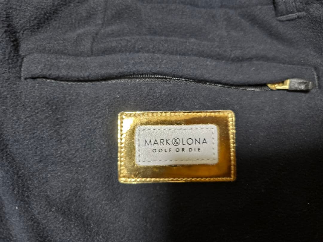 MARK&LONA フリースパンツ　ブラック