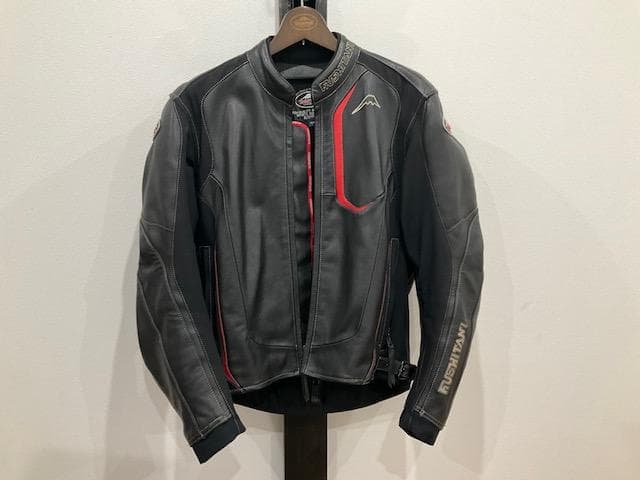 KUSHITANI レザーバイクジャケット L ブラック/レッド