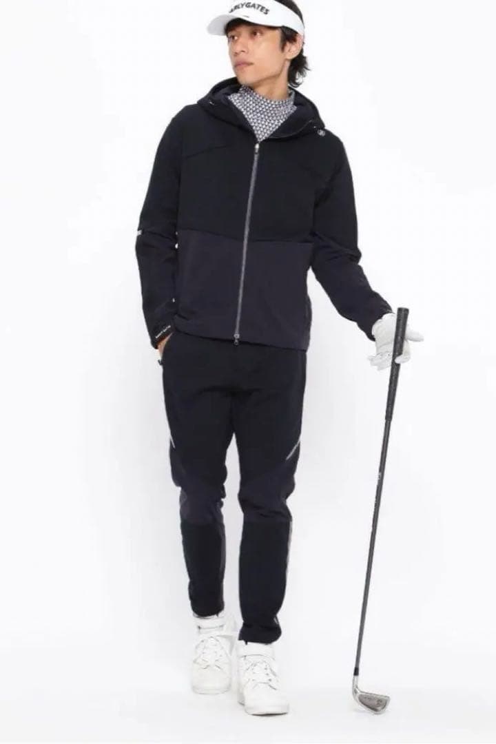 【PEARLY GATES】フルジップフーディジャケット ダークインディゴブルー