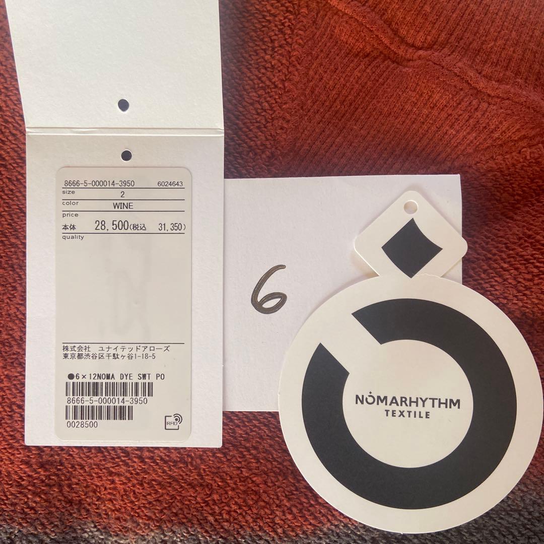 roku 6 ロク 別注 NOMARHYTHM 新品未使用 スウェット