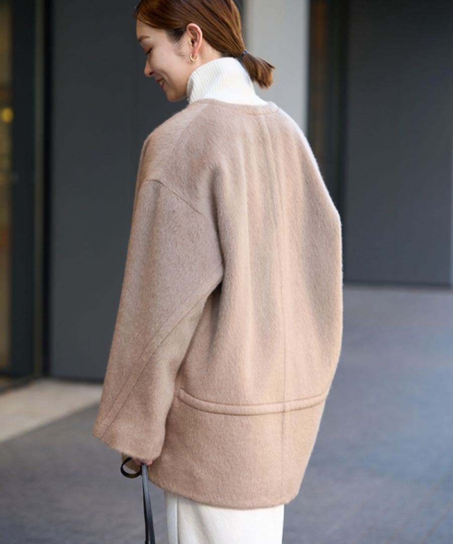 IENA　モヘアシャギーハーフコート　38 アウター　イエナ