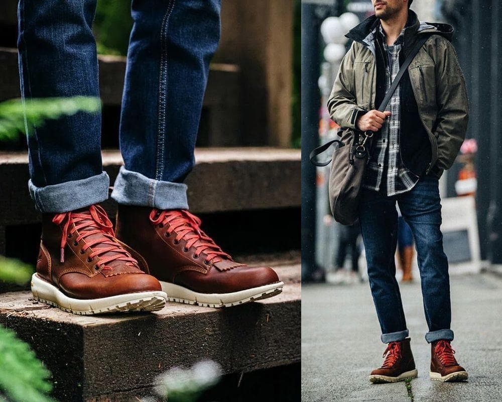 新品 ダナー ロガー 917 ゴアテックス レザー ブーツ 茶 26.5 ②