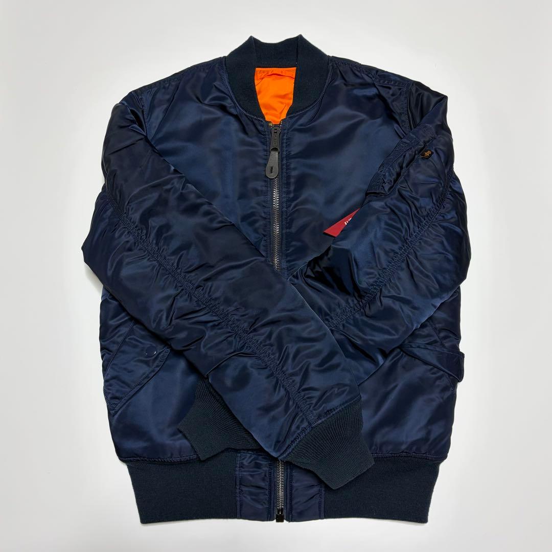 【美品】ALPHA INDUSTRIES MA-1 ネイビー