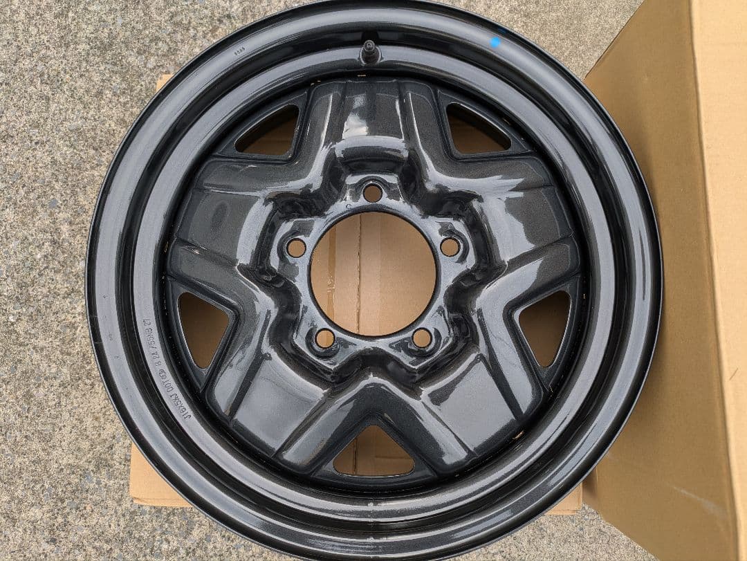 新車外し JB64 ジムニー XL XG 純正 16インチ スチールホイール