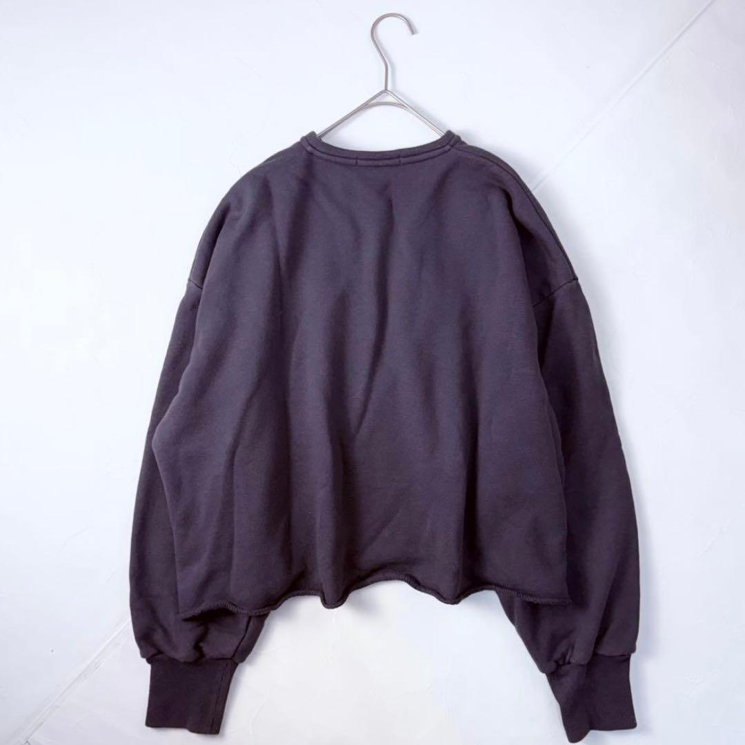 【美品】Vスウェットプルオーバー チャコール