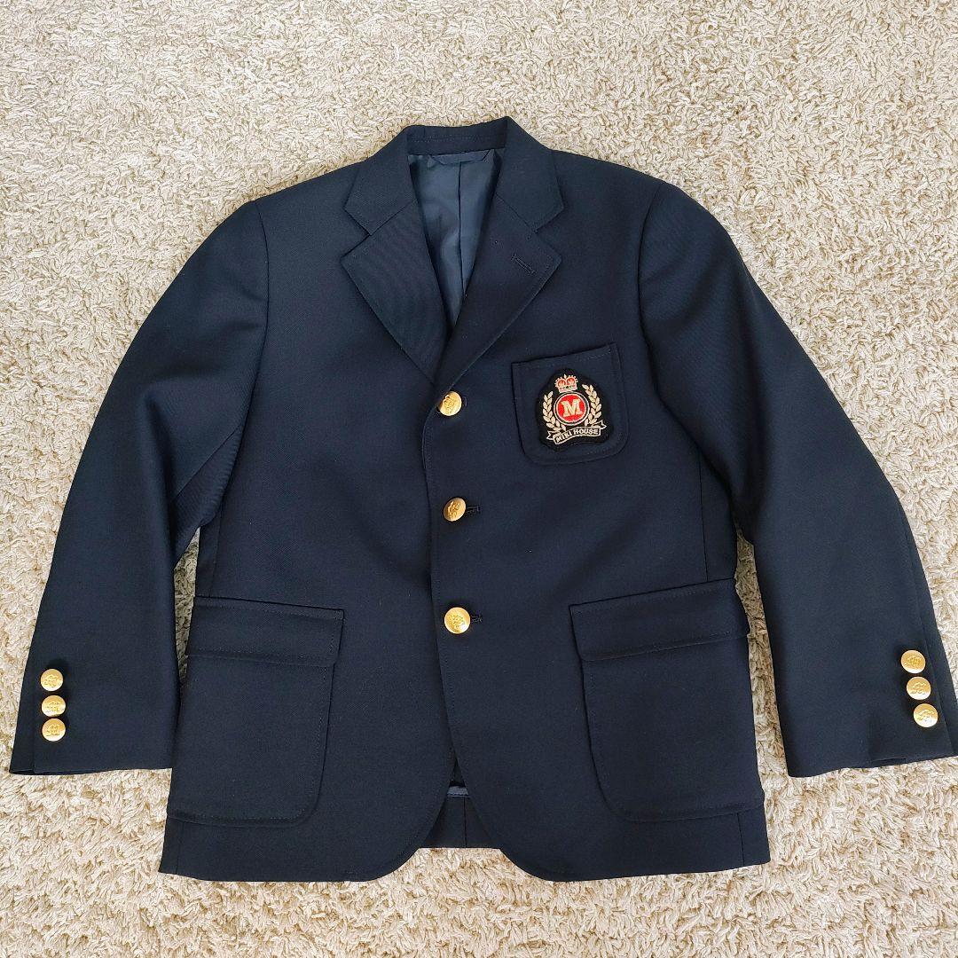 美品✨　ミキハウスコレクション　ワッペン　紺ブレ　男の子　スーツ　120