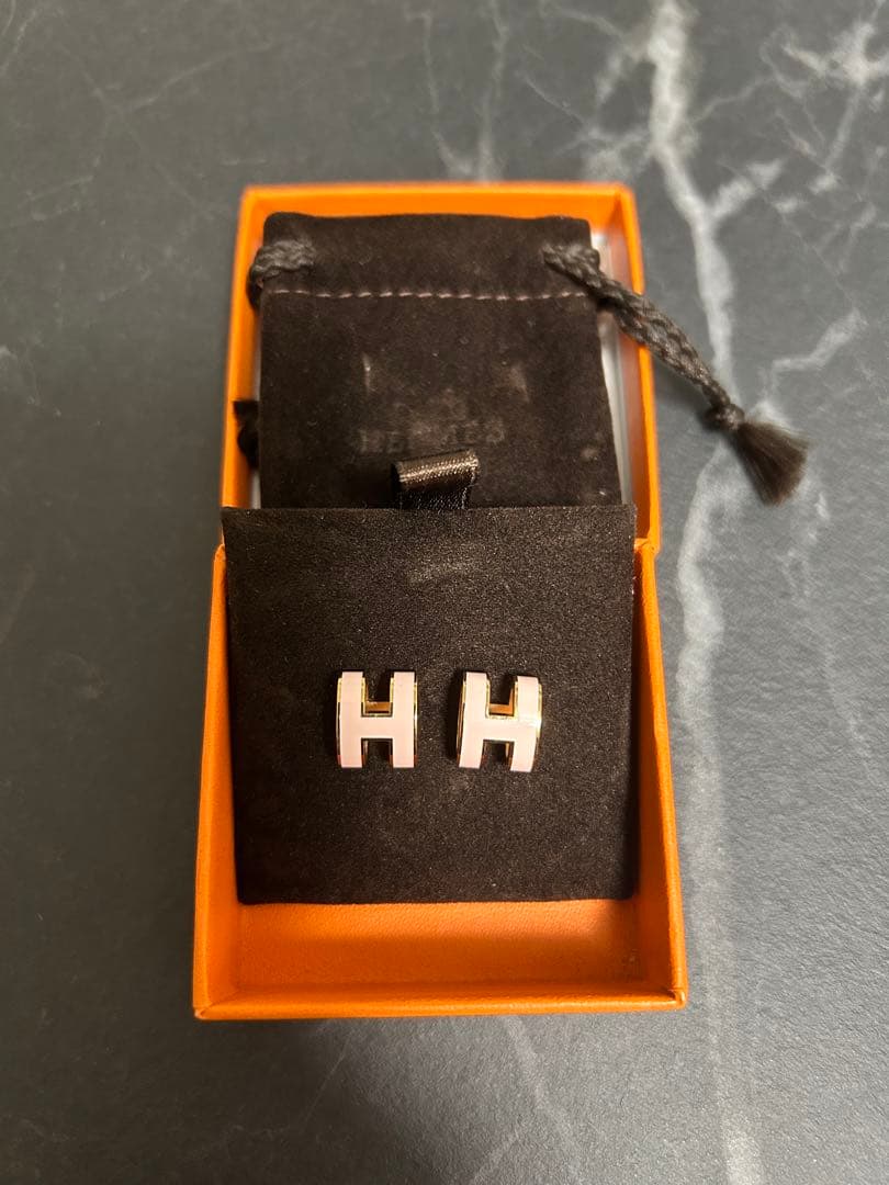 HERMES ポップHピアス　 ピンクゴールド