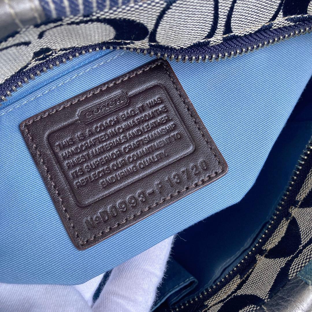 バッグ vintage coach archive patchwork denim