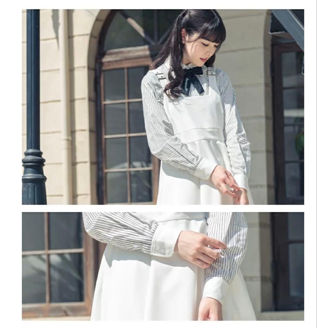 ひまわり 卒業式セレモニードレス　ホワイト ジャケットジャンパースカート