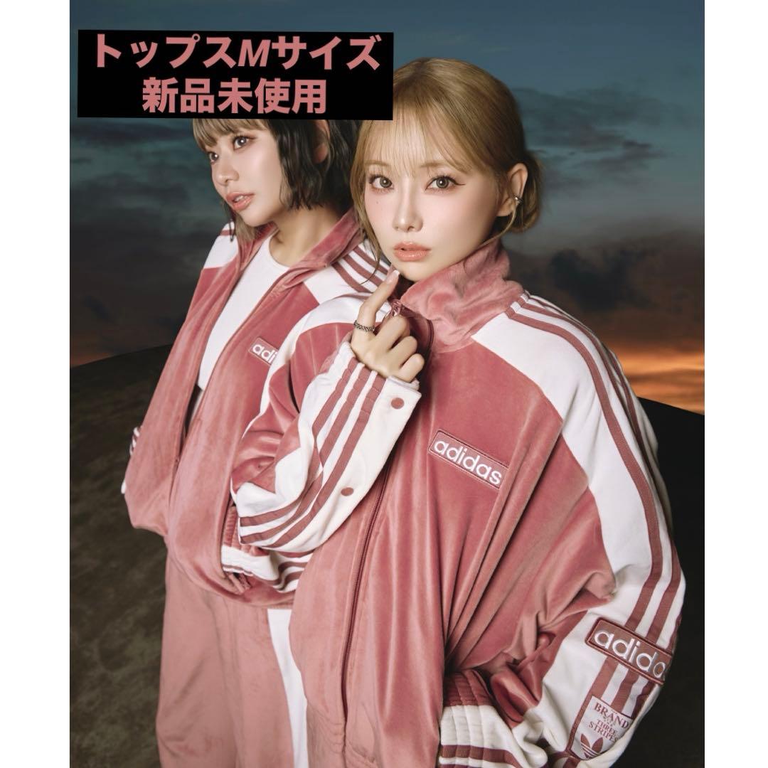 最終値下げ adidas ベロア　Mサイズ PRELOVEDCRIMSON