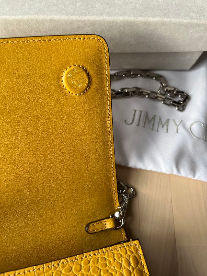 JIMMY CHOO イエロー ショルダーバッグ クラッチバッグ