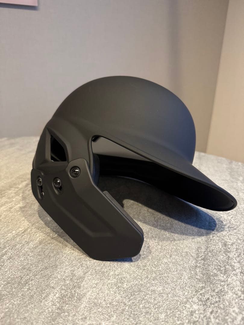 野球　大人軟式用ヘルメット　左打ち用　フェイスガード付