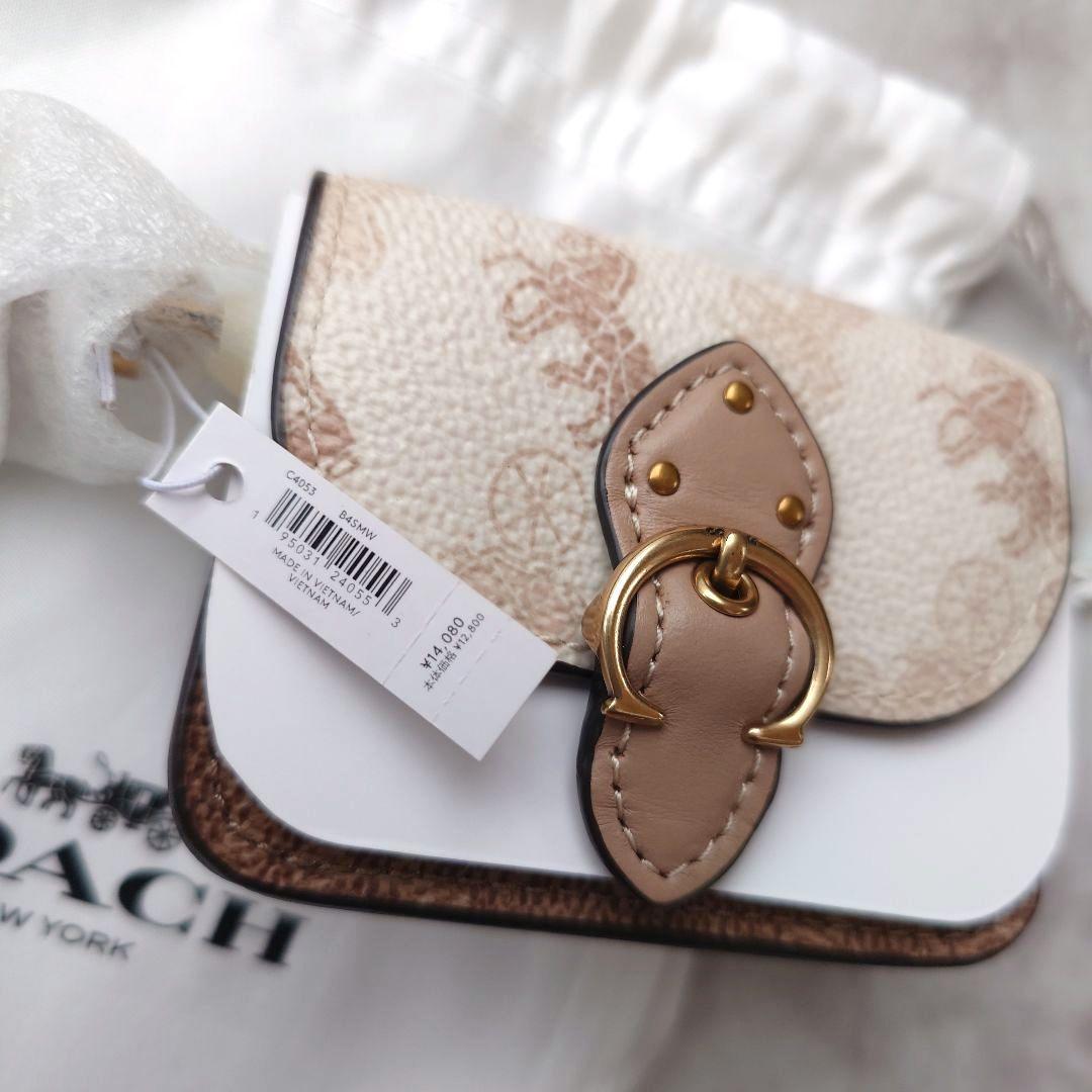 新品　COACH　ミニ ビート バッグ チャーム ホース アンド キャリッジ