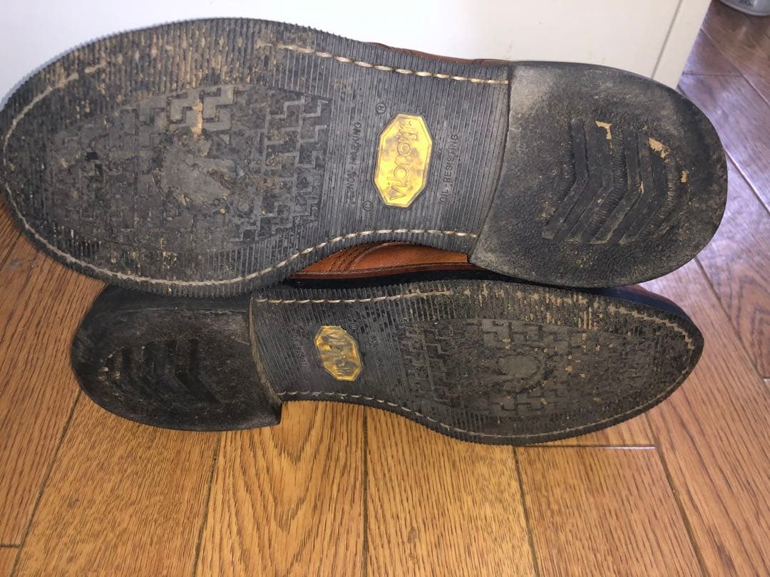 Chippewa チペワ　ブラウン ワークブーツ ミッドカット