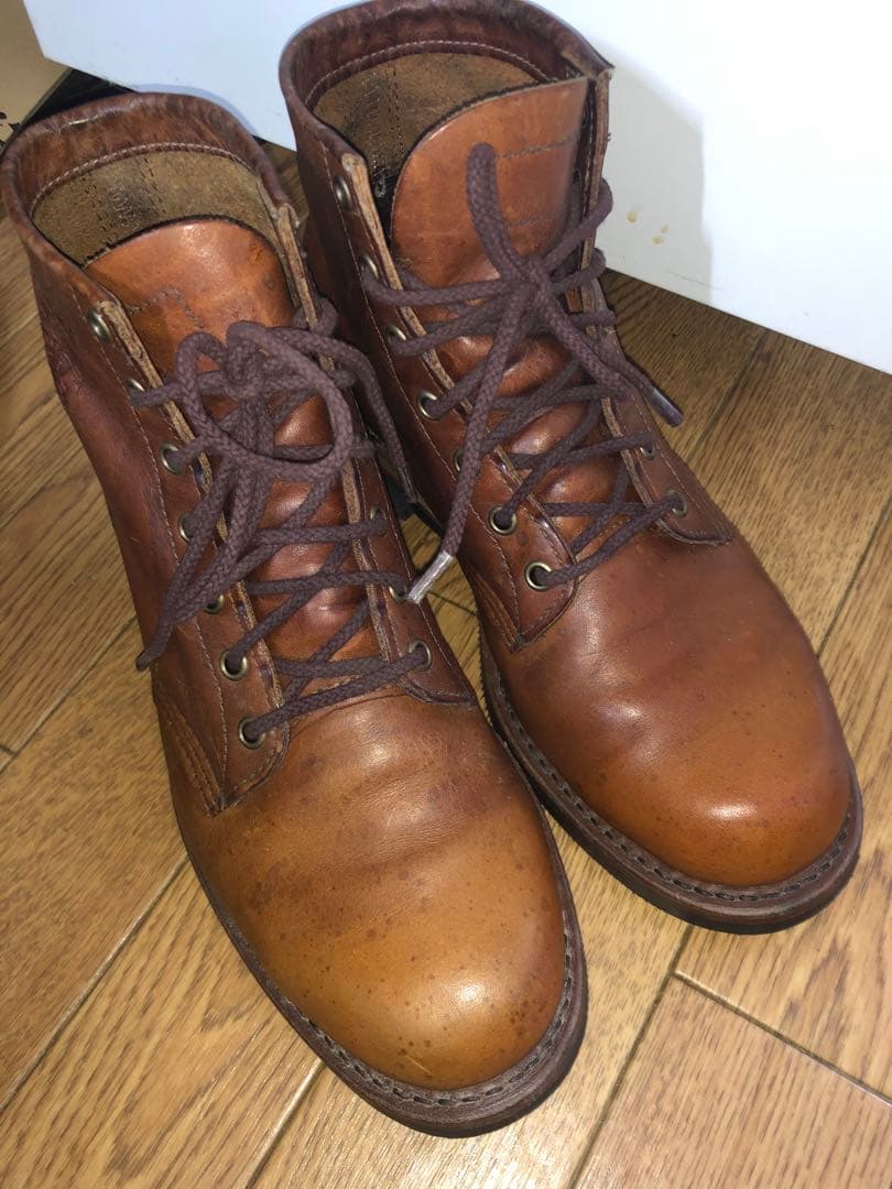 Chippewa チペワ　ブラウン ワークブーツ ミッドカット