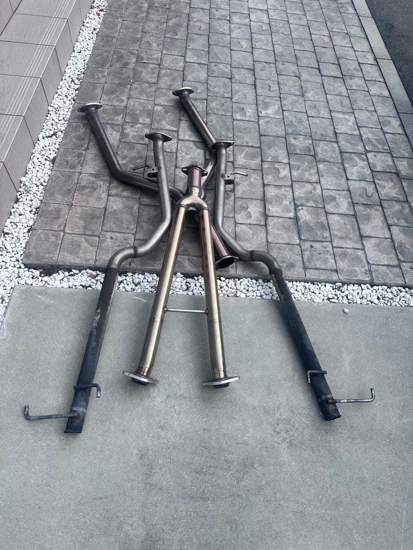 220 クラウン　3.5 L 腹下ストレート　マフラー　中間　リヤピース　セット