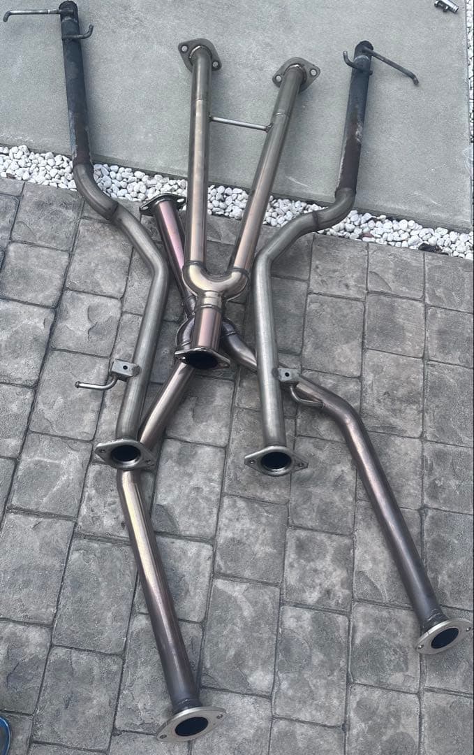 220 クラウン　3.5 L 腹下ストレート　マフラー　中間　リヤピース　セット