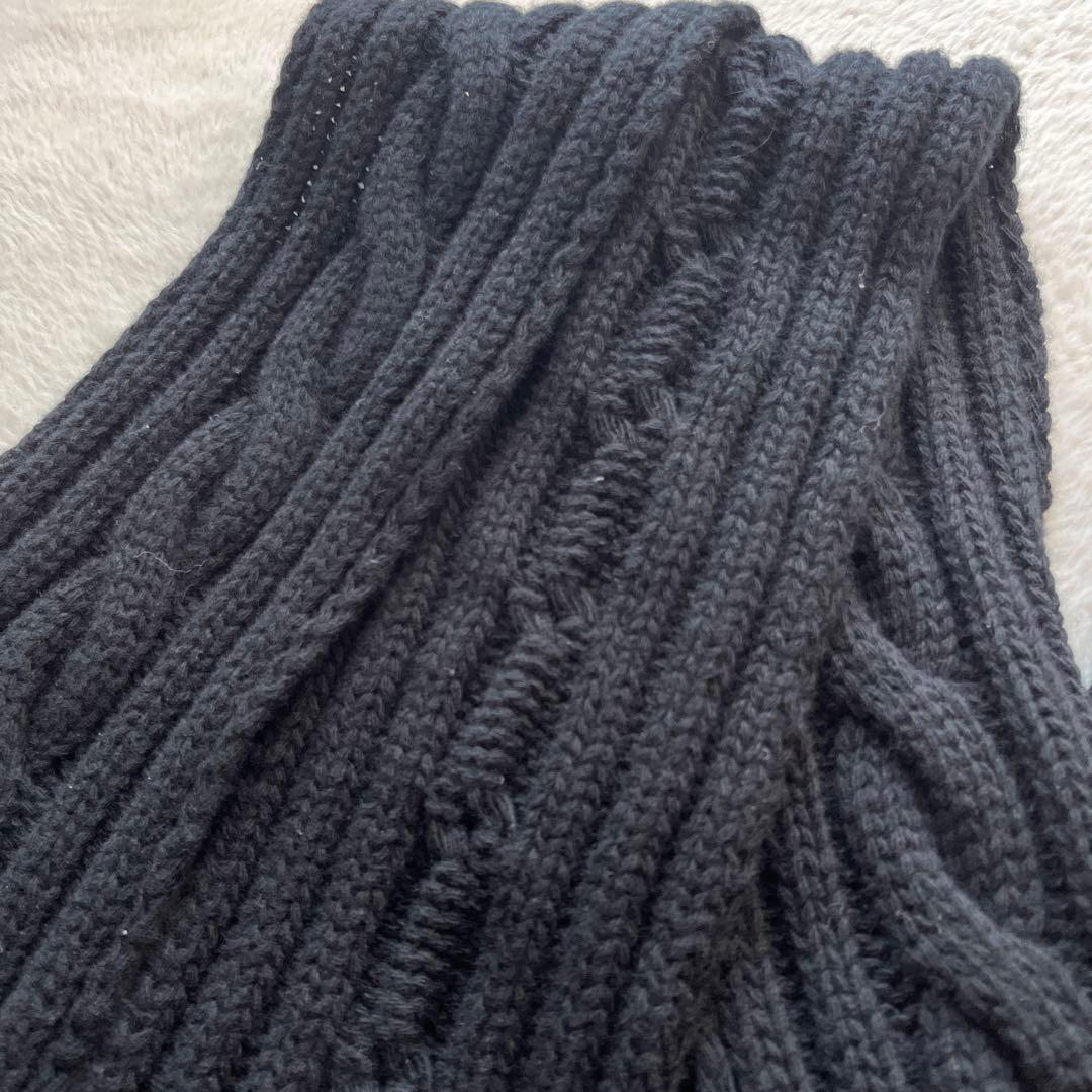 新品未使用✨GUCCI ノースフェイス コラボ ウール マフラー　黒