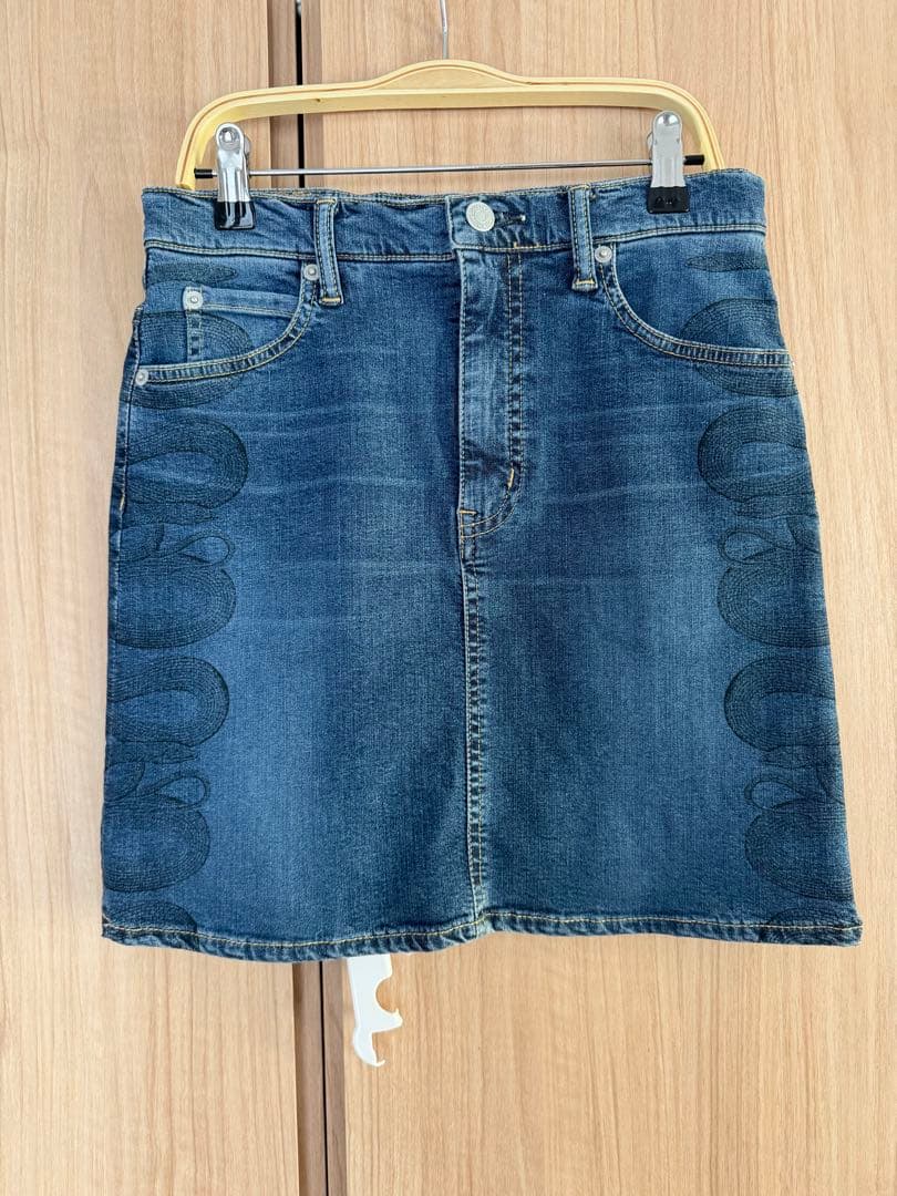 hysteric glamour SNAKE LOOP タイトデニムスカート