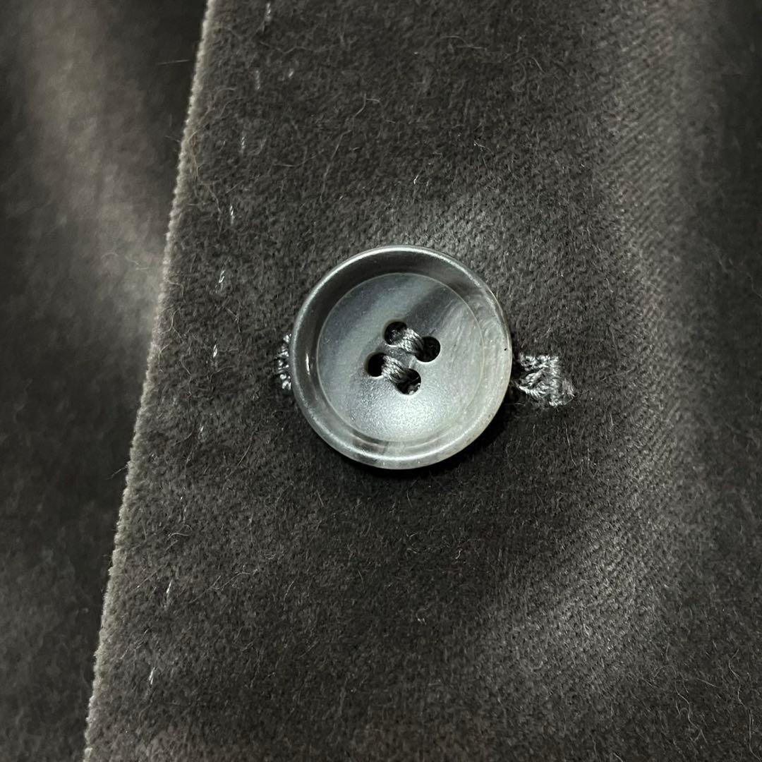 ドルチェ＆ガッバーナ ベロア テーラードジャケット グレー サイズ50