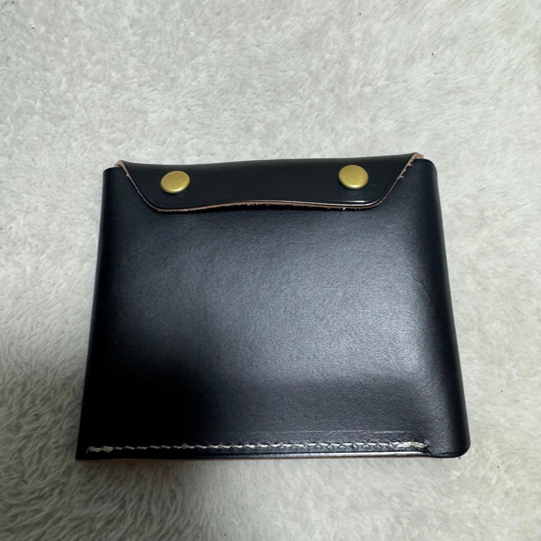 【五助屋レザー】人気✨ライダースミニウォレット改　ブッテーロ　茶芯