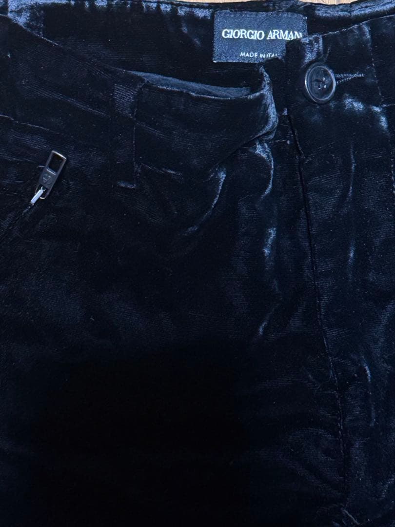 パンツ 00s Giorgio Armani velour slacks
