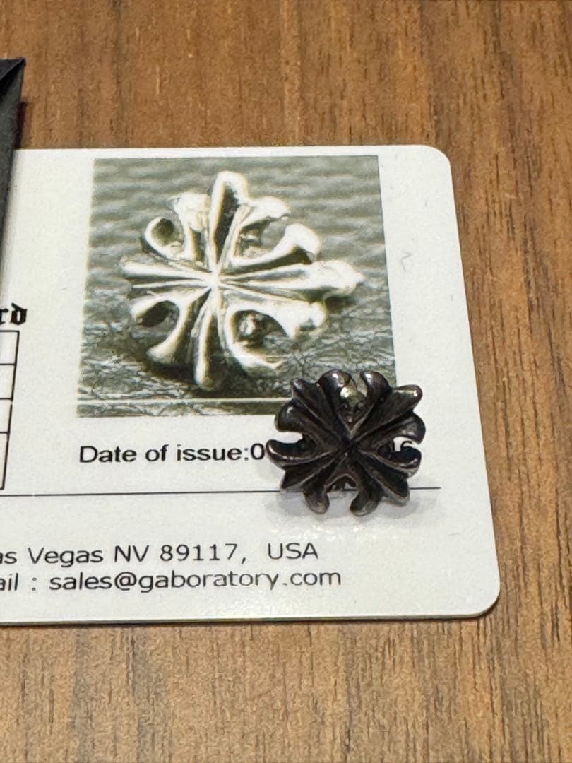 付属品完備 Gaboratory gabor ショートグルーブド クロス ピアス