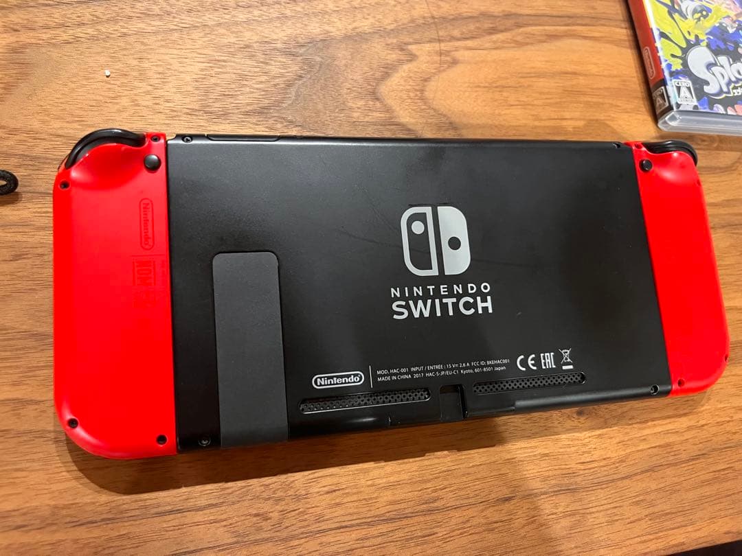 Nintendo Switch 赤/黒 美品 ゲームソフト5本付き