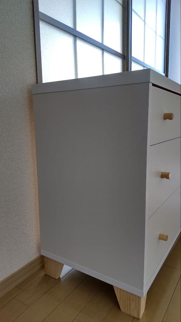 モモナチュラル　LOVE CHEST T75 3段 チェスト　タンス