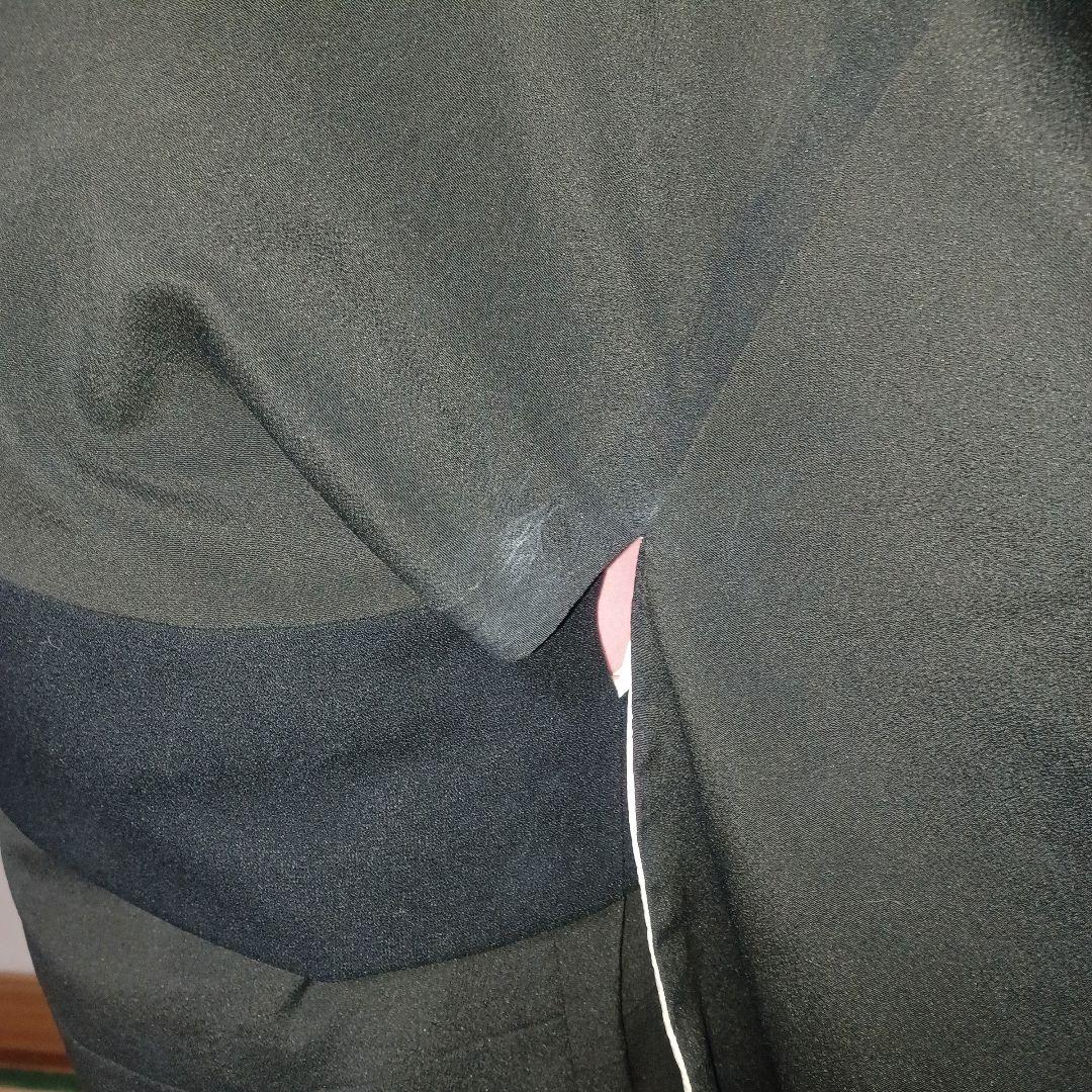 アンティーク婚礼 黒 袷 正絹 花嫁衣裳 大正浪漫 レトロ 逸品 km030