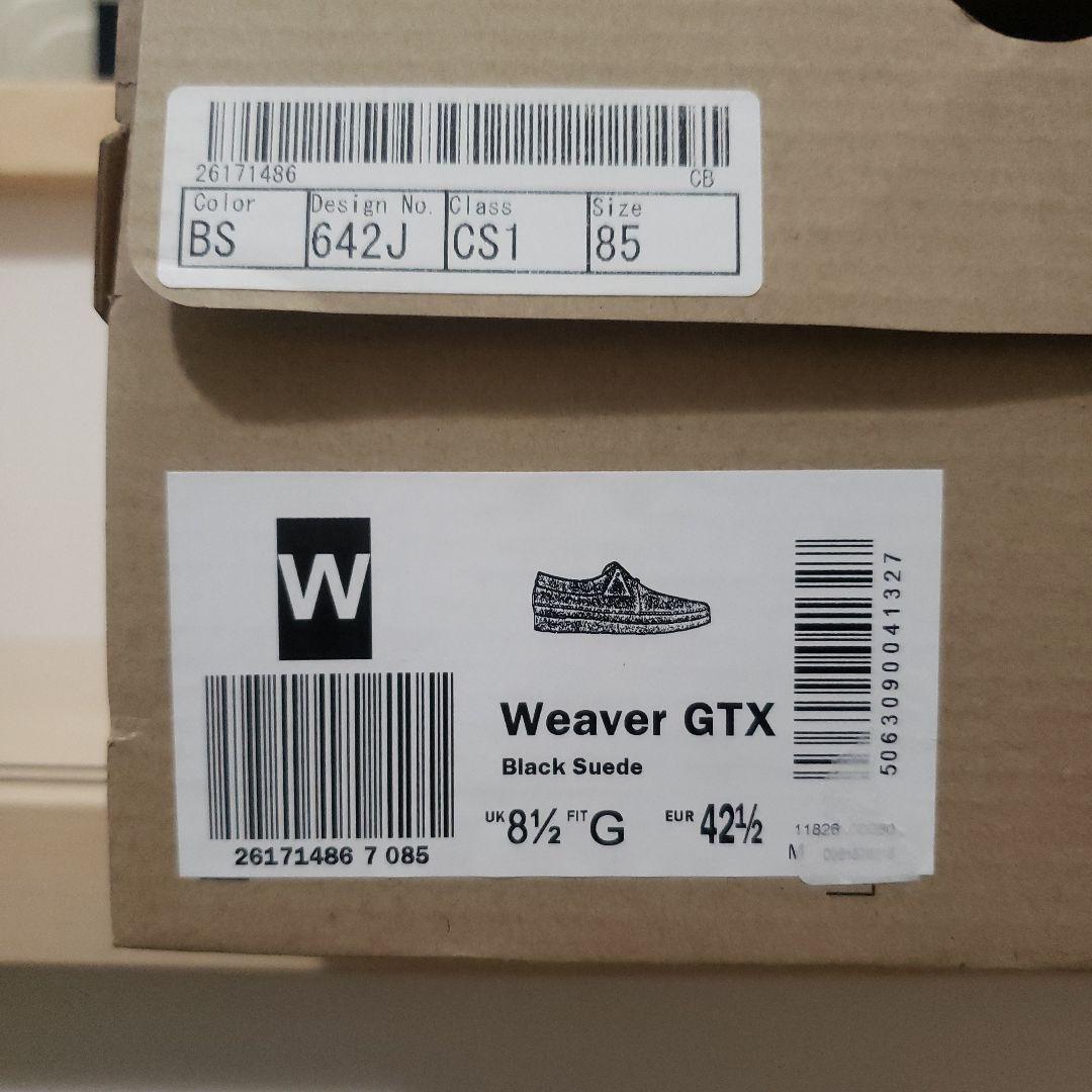 試着のみ未使用 CLARKS Weaver GTX 26.5 ブラック