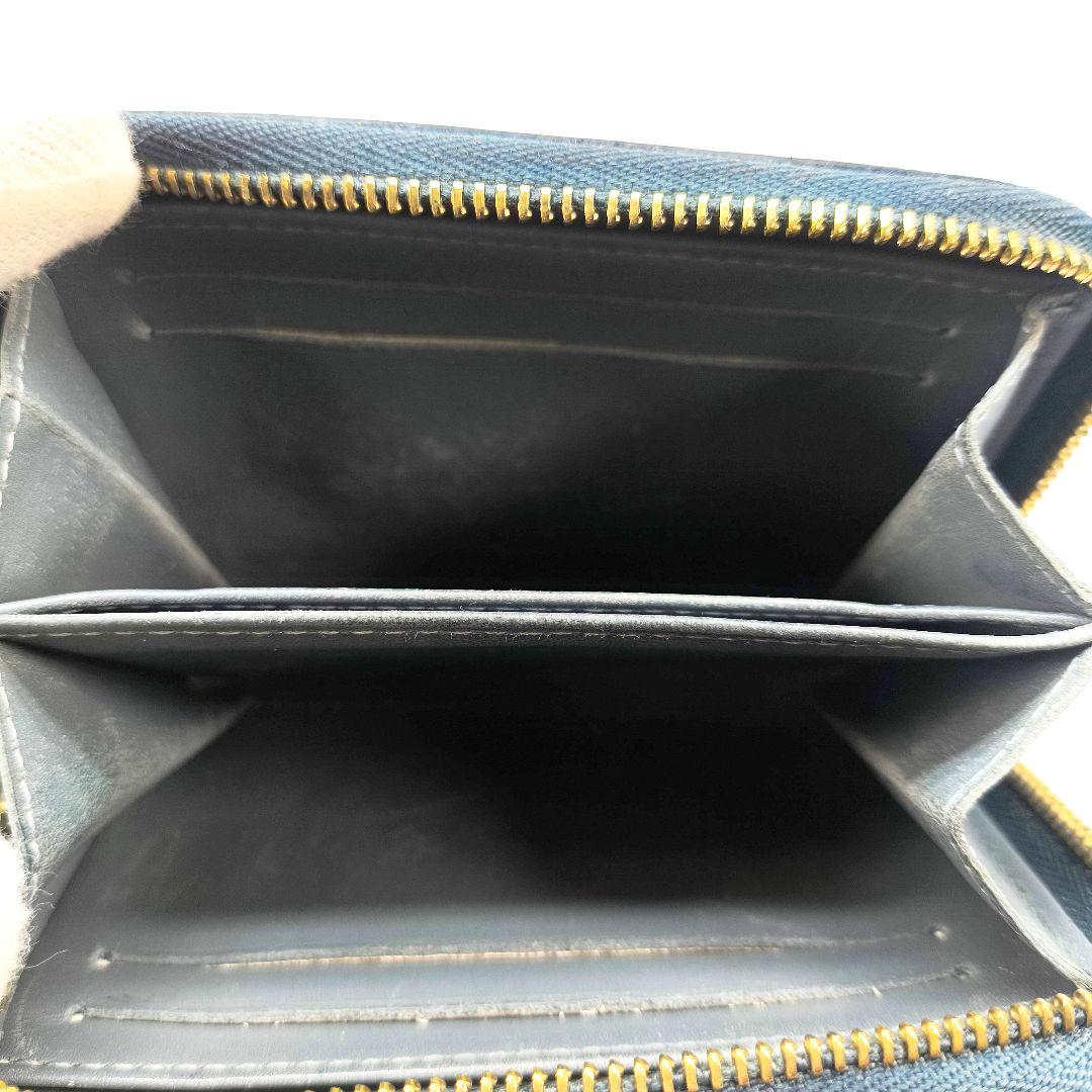 ルイヴィトン ヴェルニ ジッピーパース ケース ブルー