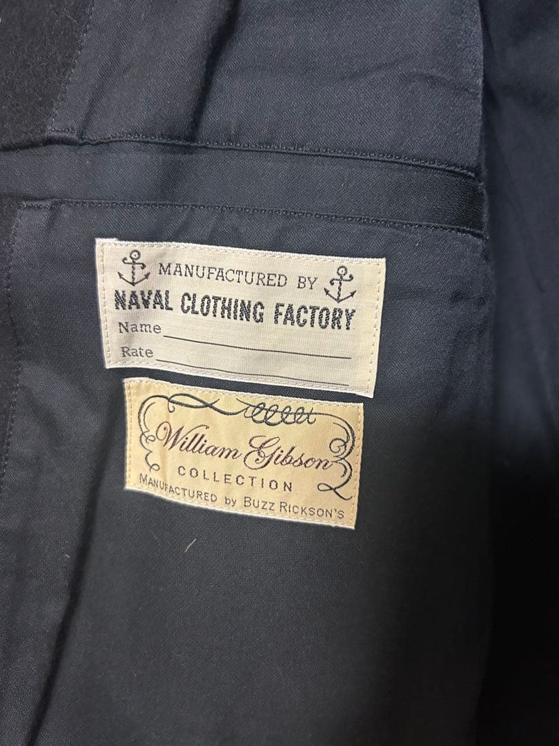 バズリクソンズ　ウィリアムギブソン　黒　Pコート 38